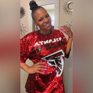 Sale‼️Atlanta falcons sequin dress